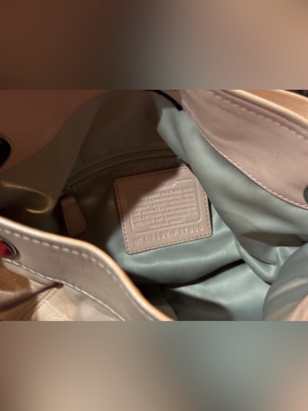Coach Pink Leather Shoulder Bag - Picture 4 of 6